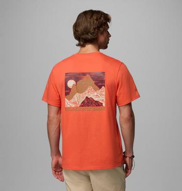 Men's CSC Outdoor Organic Cotton T-Shirt, Color: Zing, Sunscape, image 3