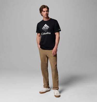 Men's Organic Cotton Graphic T-Shirt, Color: Black, Heavenly Stacked Gem, image 4