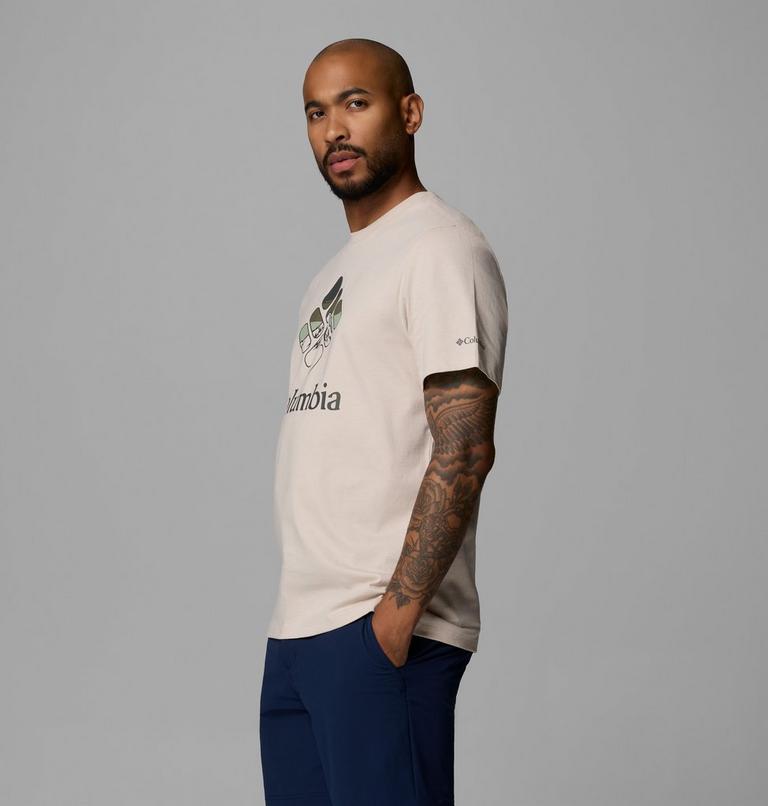 Men's Organic Cotton Graphic T-Shirt, Color: Dark Stone, Heavenly Stacked Gem, image 4