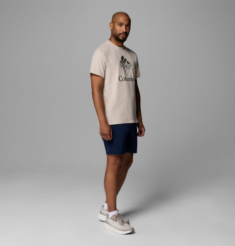 Men's Organic Cotton Graphic T-Shirt, Color: Dark Stone, Heavenly Stacked Gem, image 2