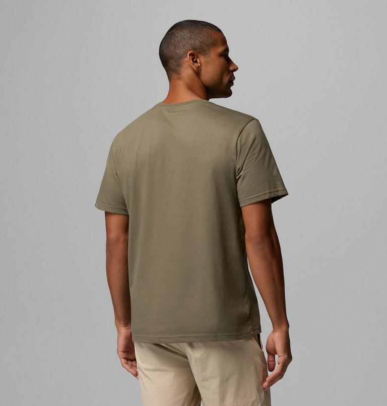 Men's Organic Cotton Graphic T-Shirt, Color: Stone Green, Illuminated Brand, image 3