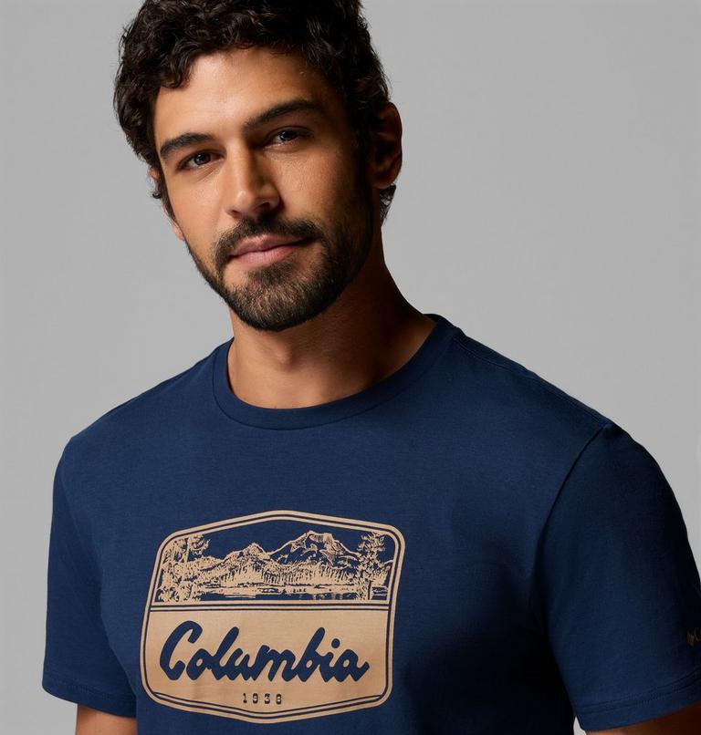 , Color: Collegiate Navy, Hex Woodblock Badge, image 5