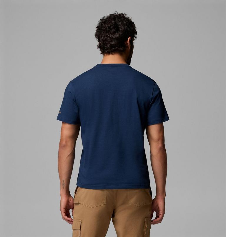 , Color: Collegiate Navy, Hex Woodblock Badge, image 3