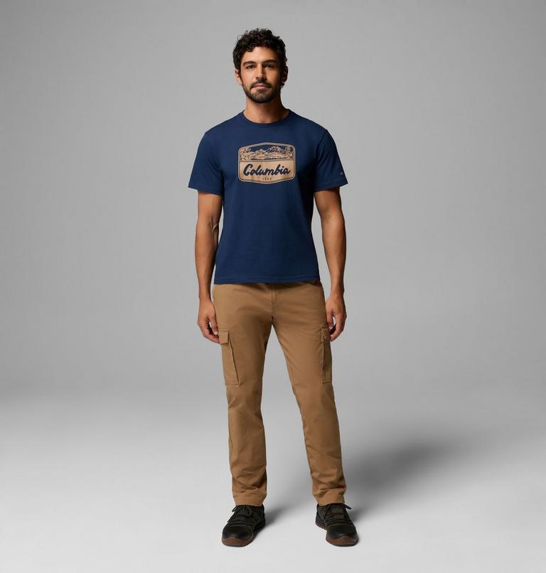 , Color: Collegiate Navy, Hex Woodblock Badge, image 2