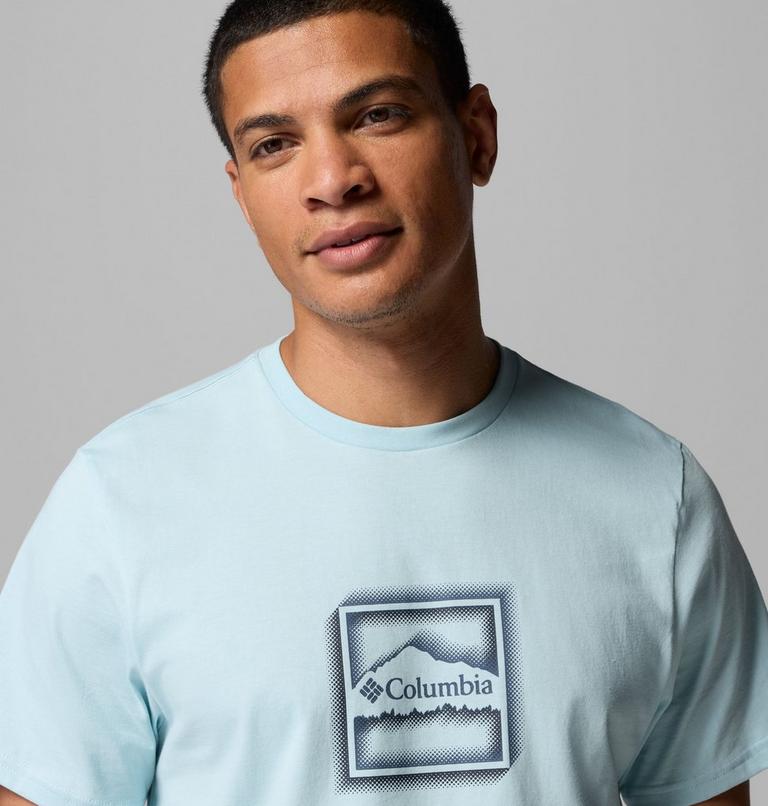 Men's Organic Cotton Graphic T-Shirt, Color: Marine Light, Illuminated Brand, image 5