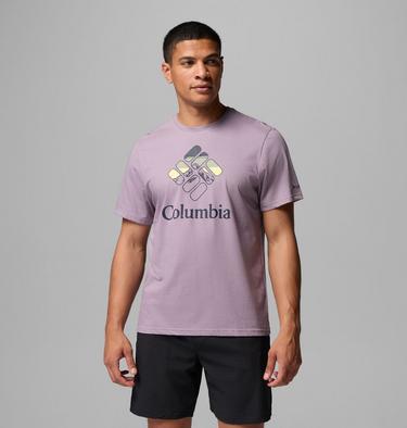 T-Shirt aus Bio-Baumwolle mit Grafik f&uuml;r M&auml;nner, Color: Shale Purple, Heavenly Stacked Gem, image 17