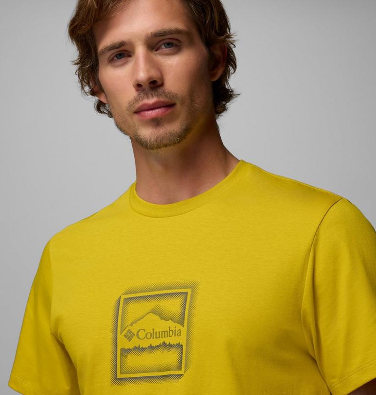 Men's Organic Cotton Graphic T-Shirt, Color: Antique Moss, Illuminated Brand, image 5