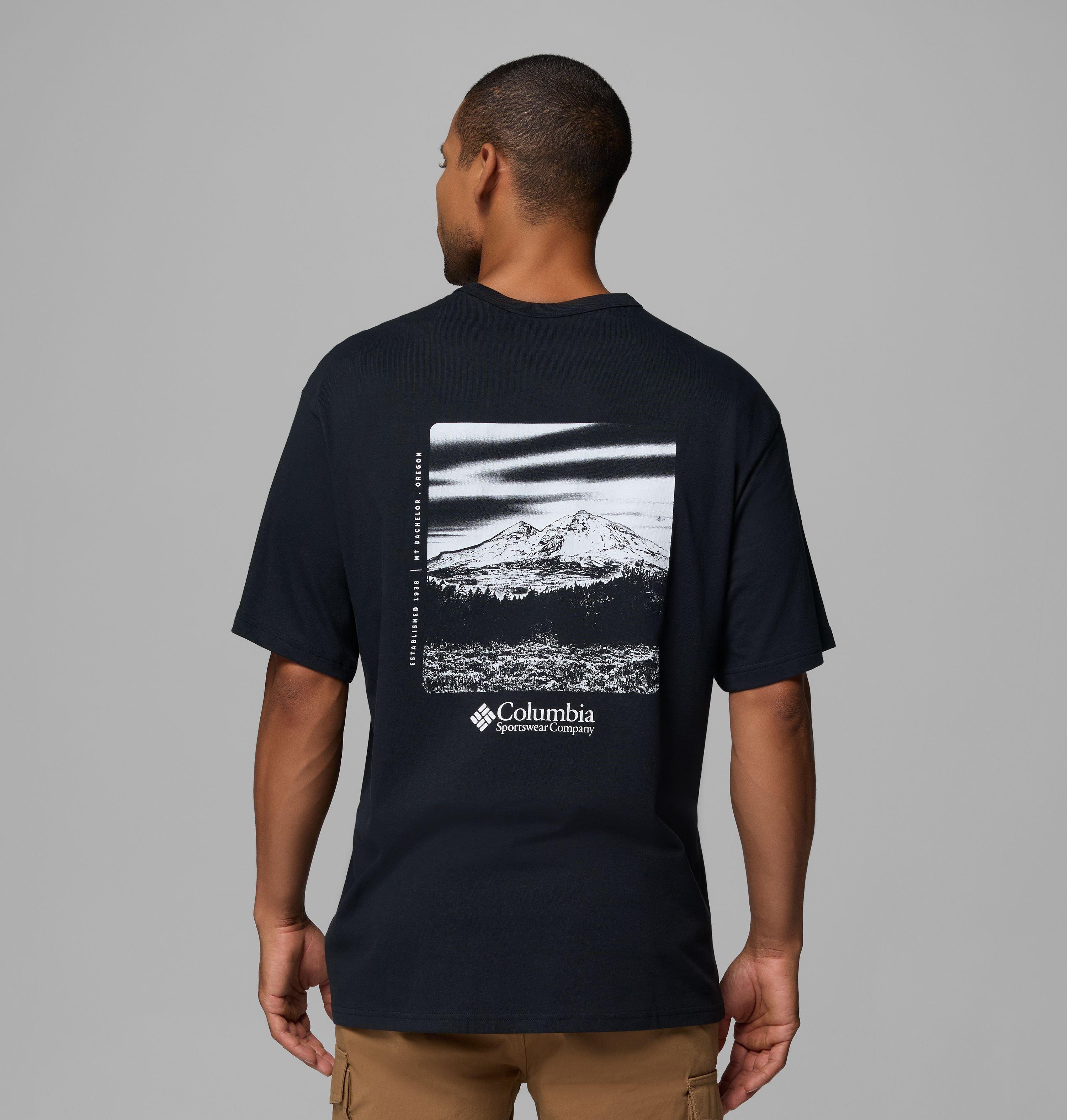 Columbia Sportswear Men's Black Columbia - Csc™ Heavyweight Back Graphic T-Shirt - Photoreal Extra Large