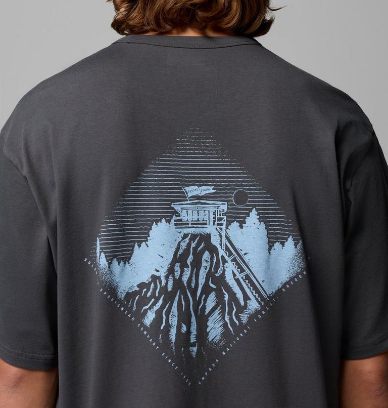 Men's CSC Heavyweight Back Graphic T-Shirt, Color: Shark, Heritage, image 6