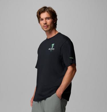 T-shirt &Eacute;pais avec Graphisme au Dos CSC Homme, Color: Black, Slick Slope Skier, image 28