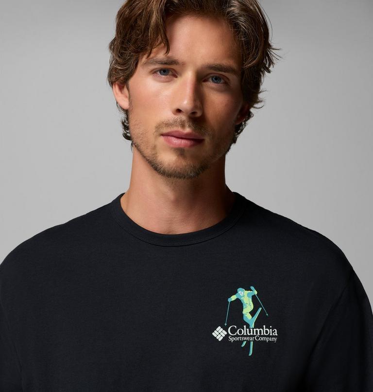 Men's CSC Heavyweight Back Graphic T-Shirt, Color: Black, Slick Slope Skier, image 5