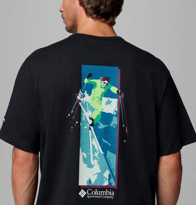Men's CSC Heavyweight Back Graphic T-Shirt, Color: Black, Slick Slope Skier, image 6