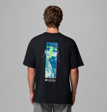 Men's CSC Heavyweight Back Graphic T-Shirt, Color: Black, Slick Slope Skier, image 13