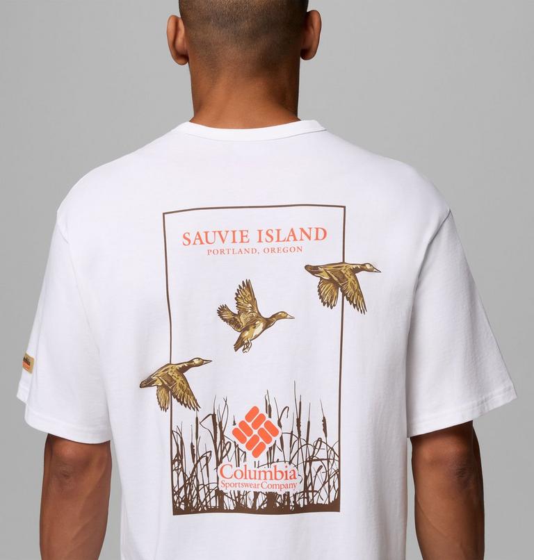 Men's CSC Heavyweight Back Graphic T-Shirt, Color: White Duck Heritage, image 6