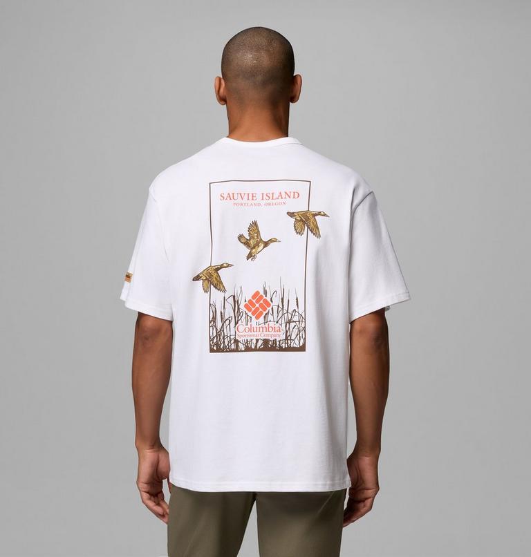 Men's CSC Heavyweight Back Graphic T-Shirt, Color: White Duck Heritage, image 1