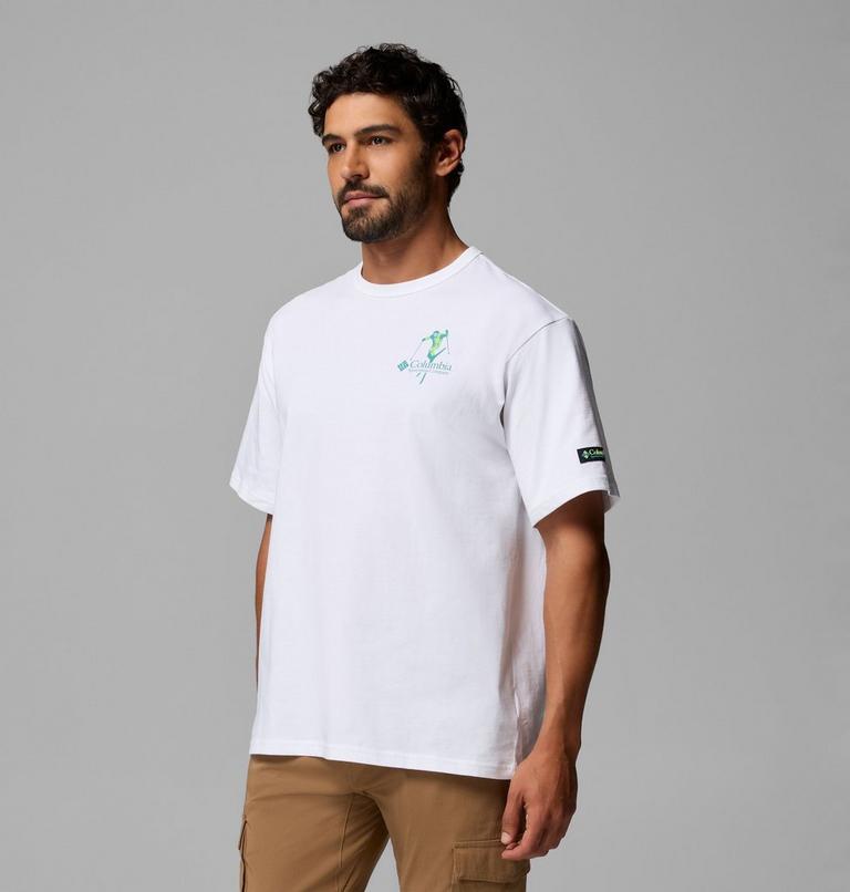 Men's CSC Heavyweight Back Graphic T-Shirt, Color: White Slick Slope Skier, image 4