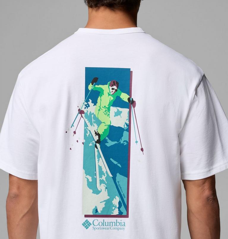 Men's CSC Heavyweight Back Graphic T-Shirt, Color: White Slick Slope Skier, image 6