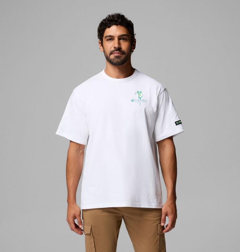 Men's CSC Heavyweight Back Graphic T-Shirt, Color: White Slick Slope Skier, image 3
