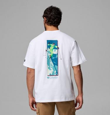 Men's CSC Heavyweight Back Graphic T-Shirt, Color: White Slick Slope Skier, image 17