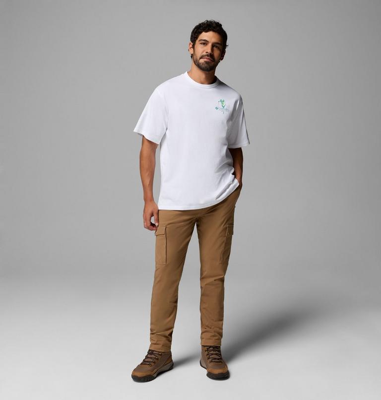 Men's CSC Heavyweight Back Graphic T-Shirt, Color: White Slick Slope Skier, image 2