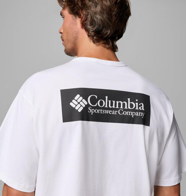 Men's CSC Heavyweight Back Graphic T-Shirt, Color: White, CSC Box Logo, image 5