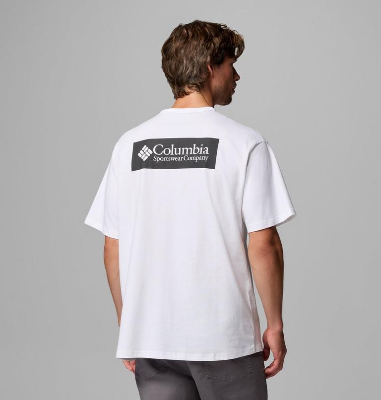 Men's CSC Heavyweight Back Graphic T-Shirt, Color: White, CSC Box Logo, image 1