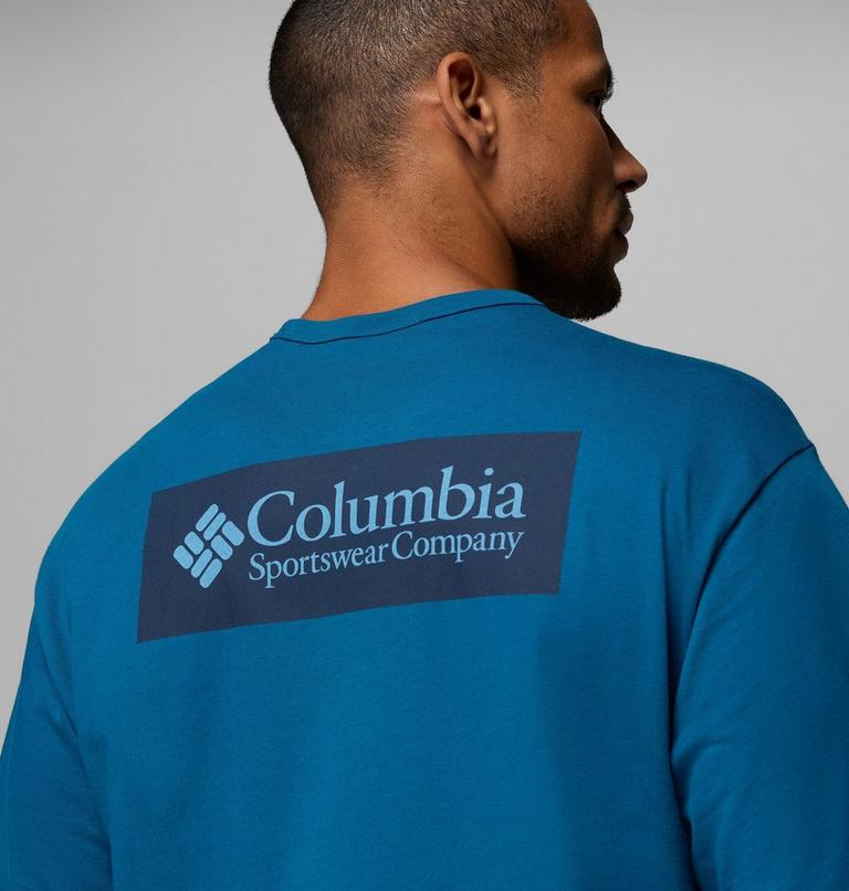 Men's CSC Heavyweight Back Graphic T-Shirt, Color: Phoenix Blue CSC Box Logo, image 6