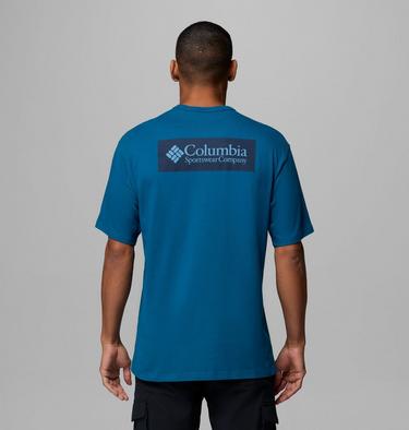 Men's CSC Heavyweight Back Graphic T-Shirt, Color: Phoenix Blue CSC Box Logo, image 11