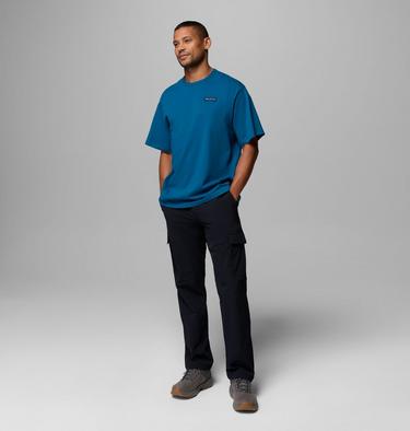 Men's CSC Heavyweight Back Graphic T-Shirt, Color: Phoenix Blue CSC Box Logo, image 10