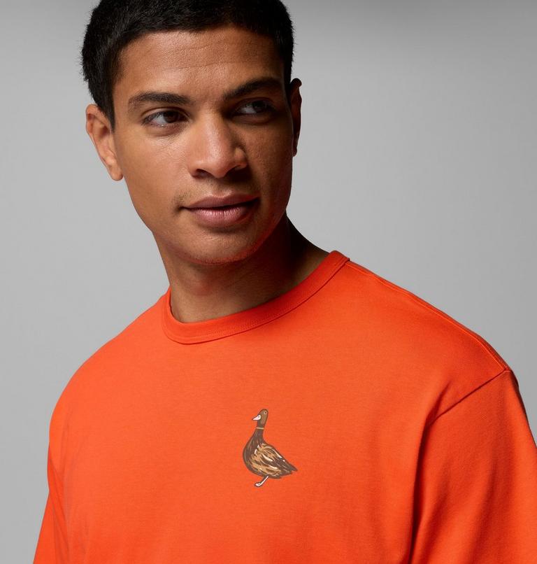 Men's CSC Heavyweight Back Graphic T-Shirt, Color: Red Quartz Duck Heritage, image 5