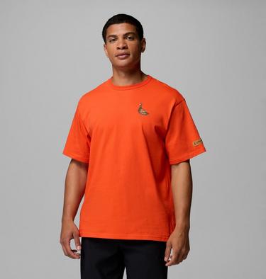 Men's CSC Heavyweight Back Graphic T-Shirt, Color: Red Quartz Duck Heritage, image 3