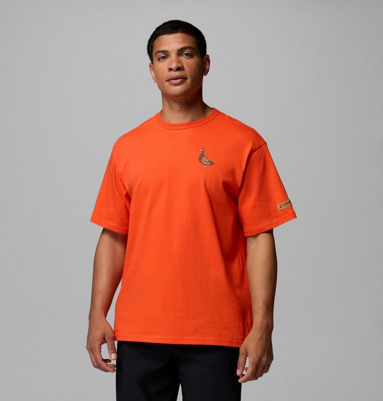 Men's CSC Heavyweight Back Graphic T-Shirt, Color: Red Quartz Duck Heritage, image 3