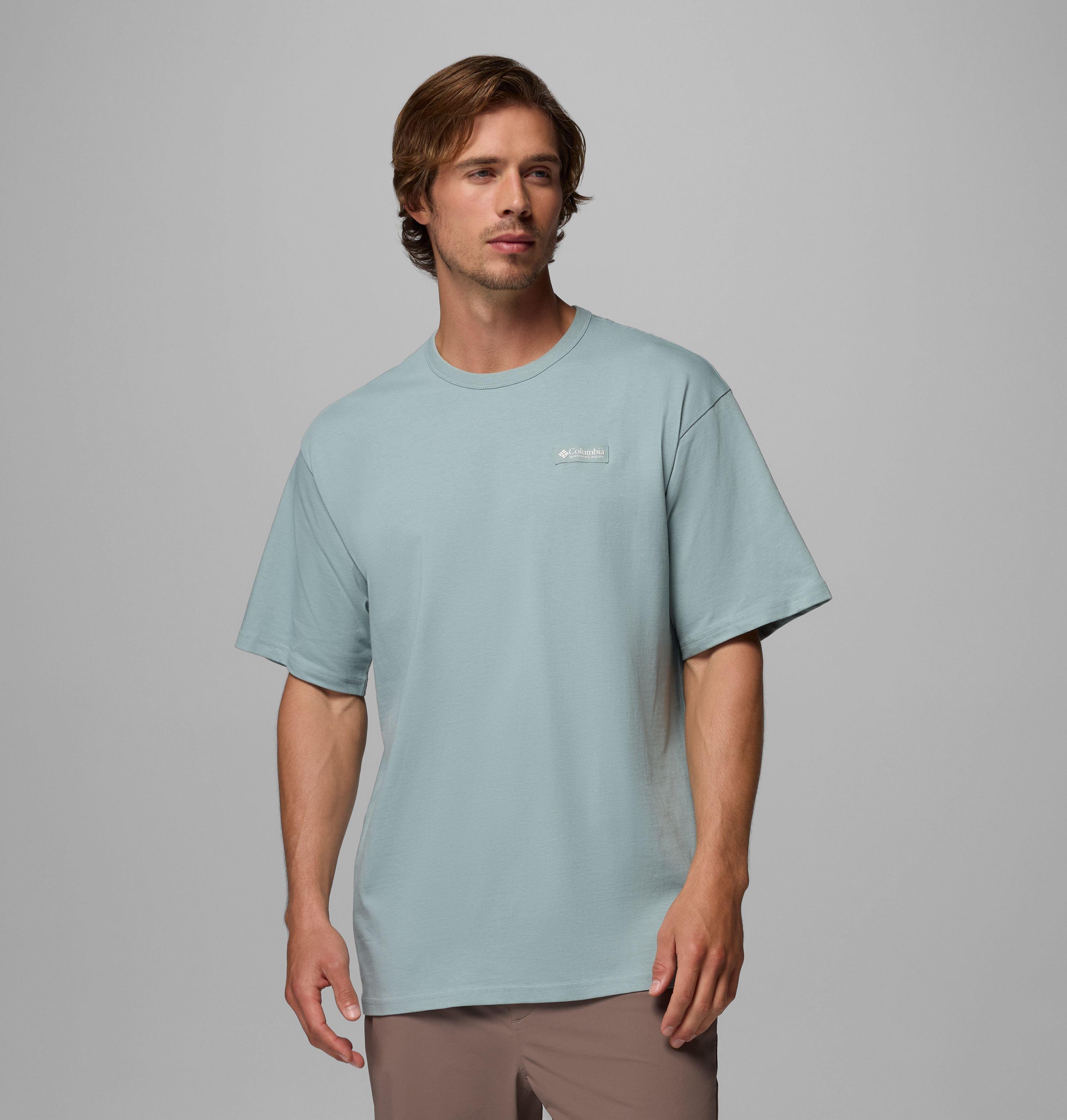 Columbia Sportswear Men's Blue Columbia - Csc™ Heavyweight T-Shirt - Crushed Extra Large