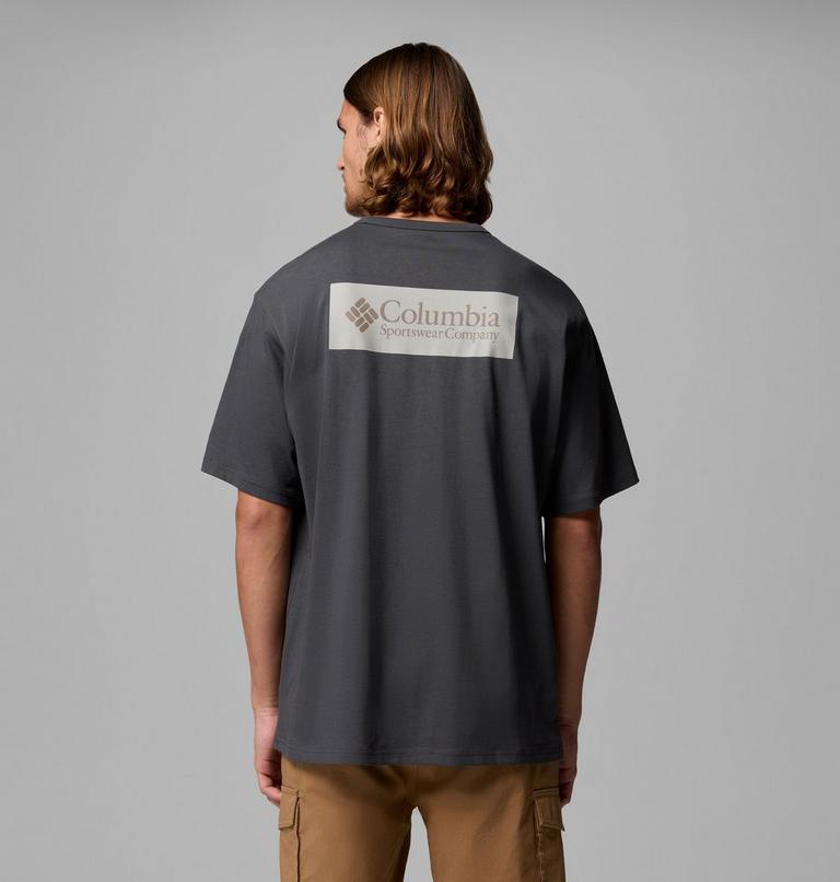 Men's CSC Heavyweight Iconic T-Shirt, Color: Shark, CSC Box Logo, image 3