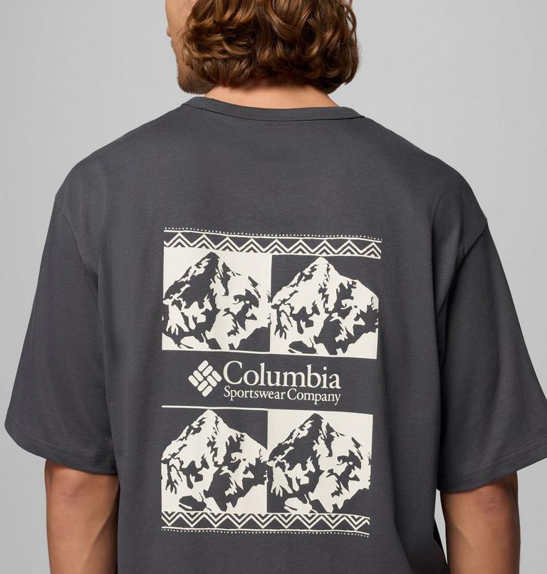 Men's CSC Heavyweight Iconic T-Shirt, Color: Shark, Repeated Peaks, image 6