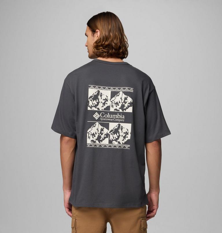 Men's CSC Heavyweight Iconic T-Shirt, Color: Shark, Repeated Peaks, image 1