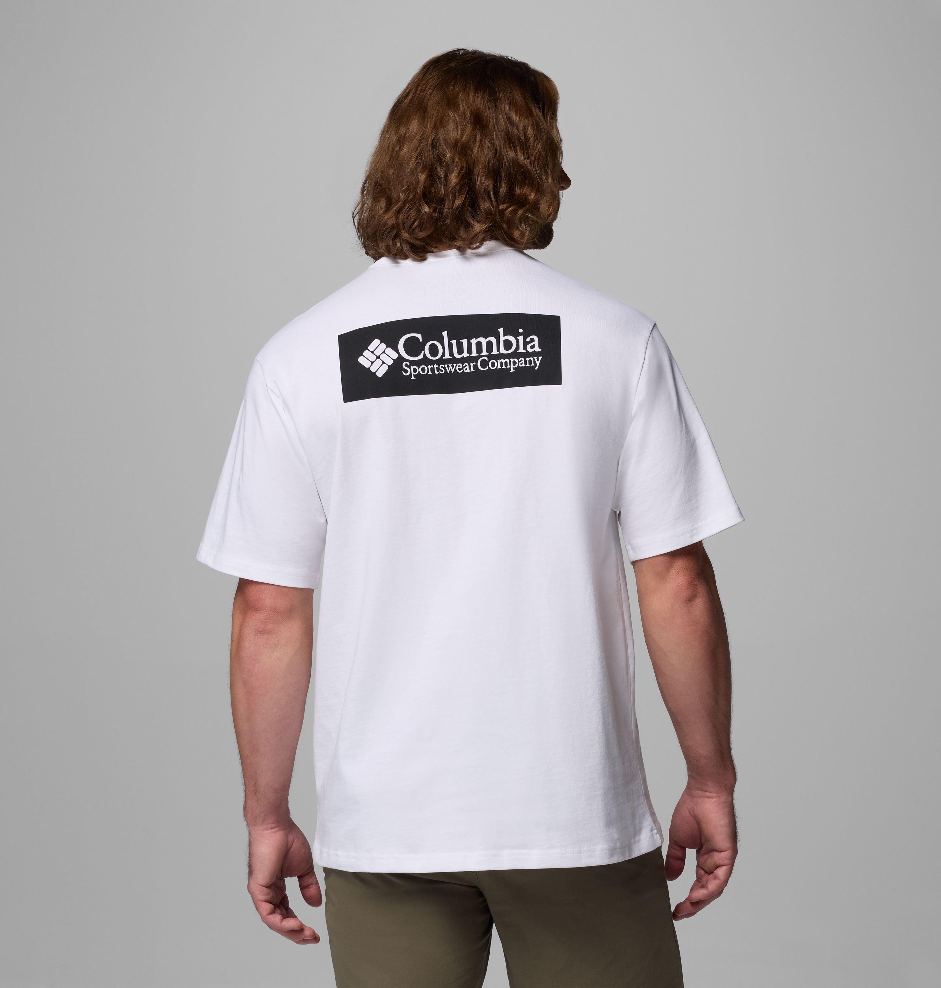 Columbia Sportswear Men's White Columbia - Csc™ Heavyweight Iconic T-Shirt - Csc Box Logo Medium