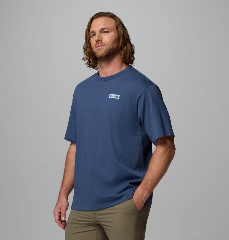 Men's CSC Heavyweight Iconic T-Shirt, Color: Dark Mountain, Repeated Peaks, image 4