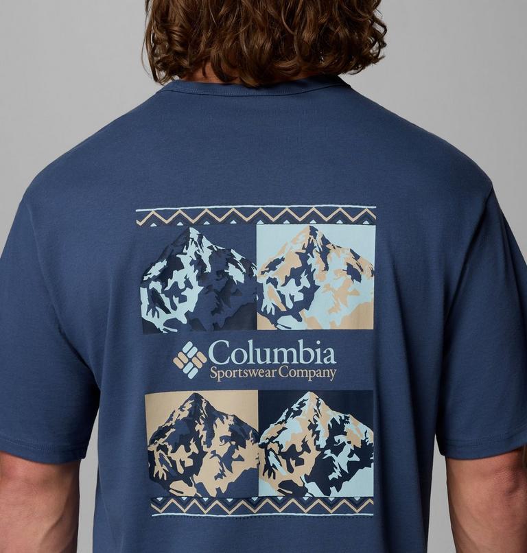 Men's CSC Heavyweight Iconic T-Shirt, Color: Dark Mountain, Repeated Peaks, image 6