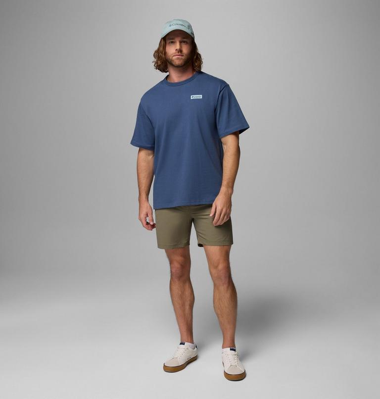 Men's CSC Heavyweight Iconic T-Shirt, Color: Dark Mountain, Repeated Peaks, image 2