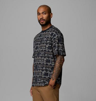 Men's CSC Heavyweight Printed T-Shirt, Color: Black, Horizons, image 8