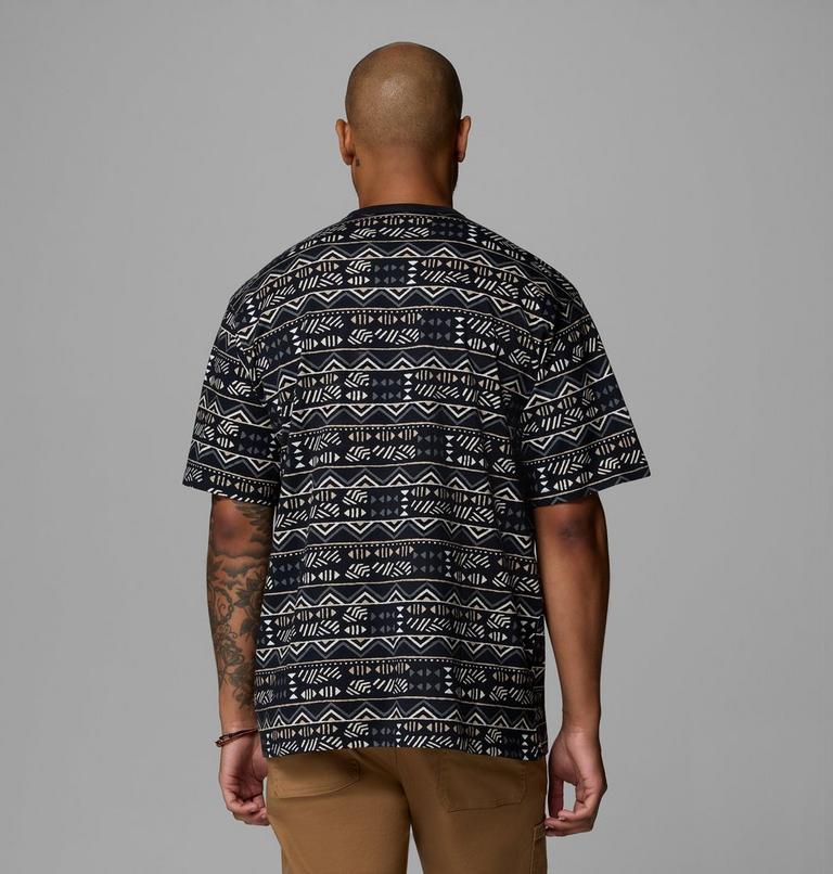 Men's CSC Heavyweight Printed T-Shirt, Color: Black, Horizons, image 3