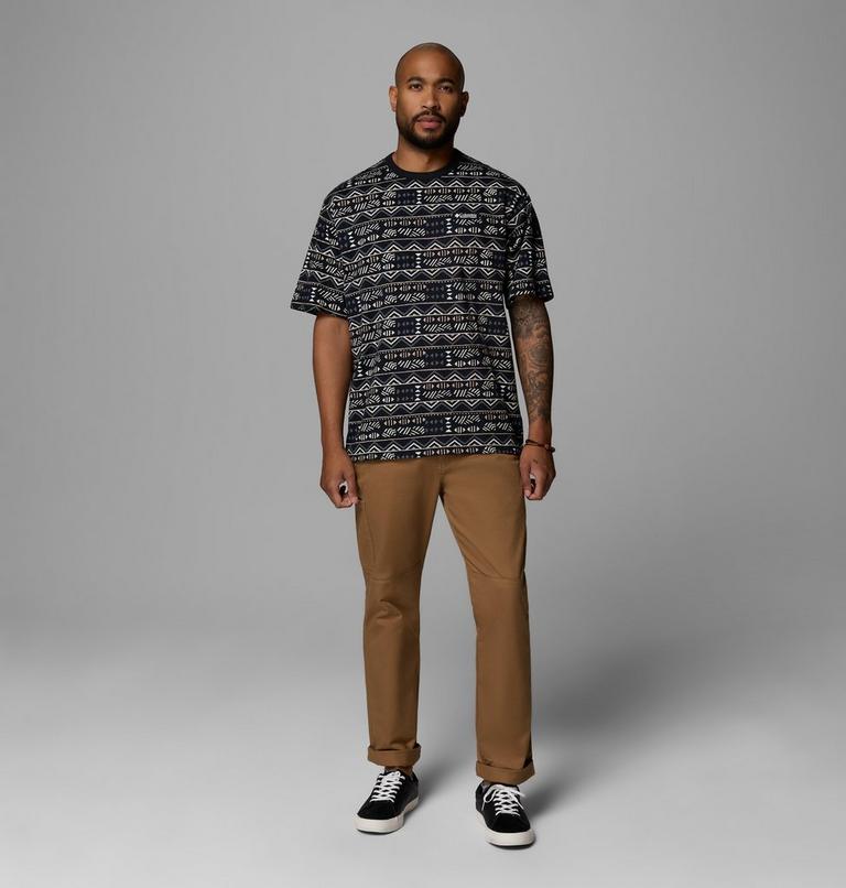 Men's CSC Heavyweight Printed T-Shirt, Color: Black, Horizons, image 2