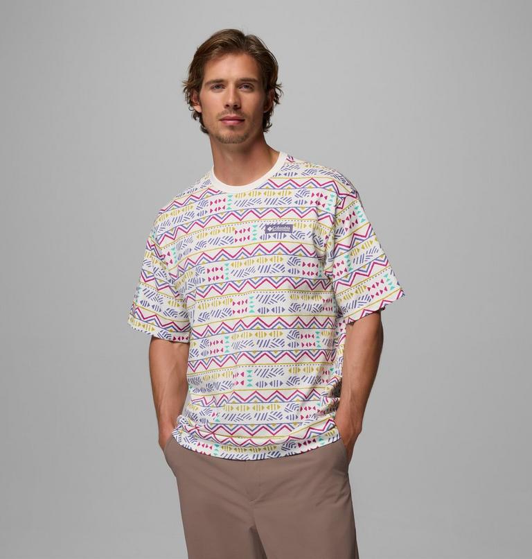 Men's CSC Heavyweight Printed T-Shirt, Color: Sea Salt, Horizons, image 1