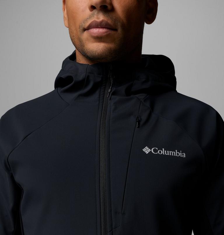 Men's Trailborne Hooded Softshell Jacket, Color: Black, image 9