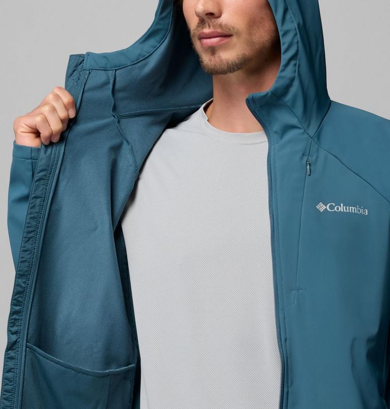 Chaqueta softshell con capucha Trailborne para hombre, Color: Everblue, image 6
