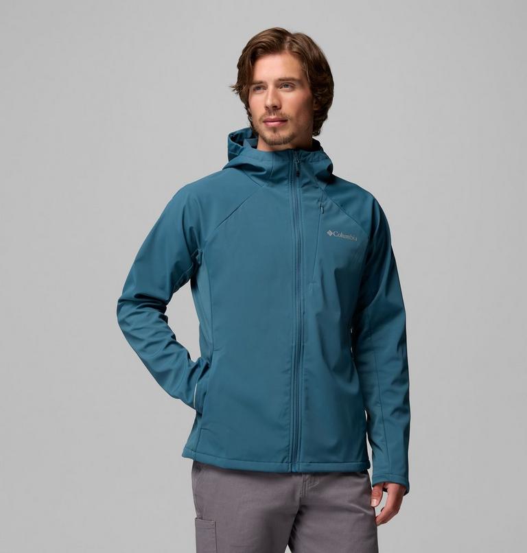 Chaqueta softshell con capucha Trailborne para hombre, Color: Everblue, image 1