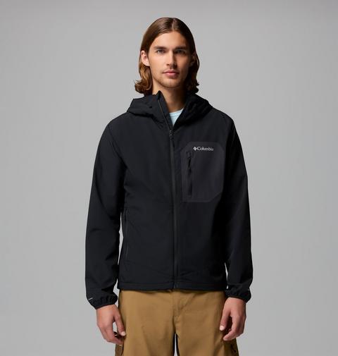 Мужская куртка Columbia Tall Heights III Hooded Softshell, цвет: Чёрный
