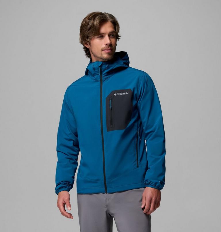 Chaqueta softshell con capucha Tall Heights III para hombre, Color: Phoenix Blue, Black, image 1