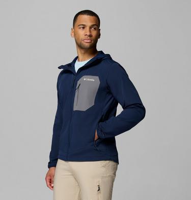 Tall Heights III Softshelljacke mit Kapuze f&uuml;r M&auml;nner, Color: Collegiate Navy, City Grey, image 16